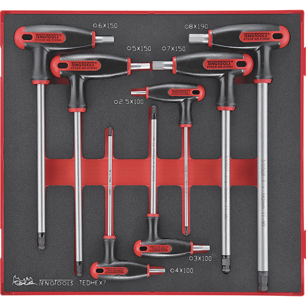7 Piece T Handle Hex Key Set (EVA)